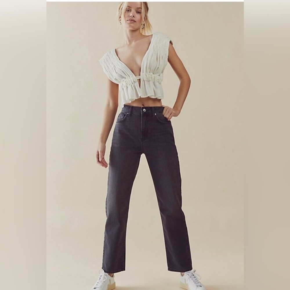 We The Free the Pacifica high rise slim straight jeans in black